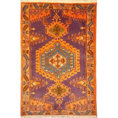 One Of The Kind Persian Wiss Rug 5'3" X 3'7"